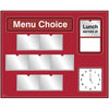 Menu Board - Red