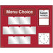 Menu Board - Red
