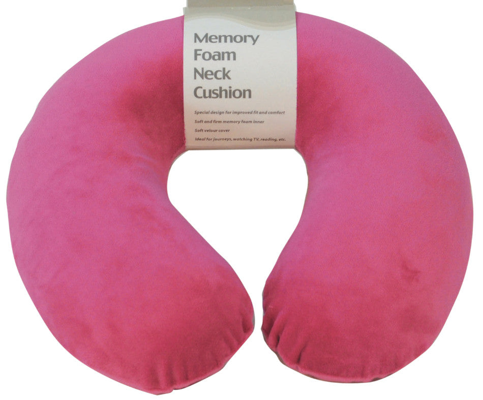 Super Soft Memory Foam Neck Cushion – pink