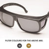 Deluxe Polarising Semi Wrap-around Glasses