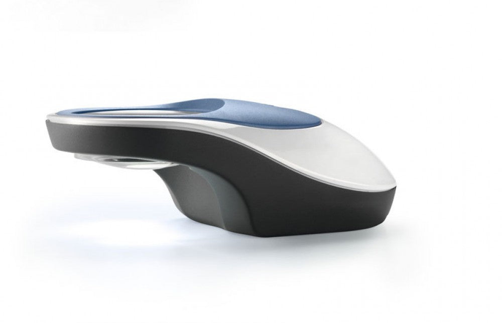 the image shows a side view of the eschenbach powerlux LED illuminated stand magnifier
