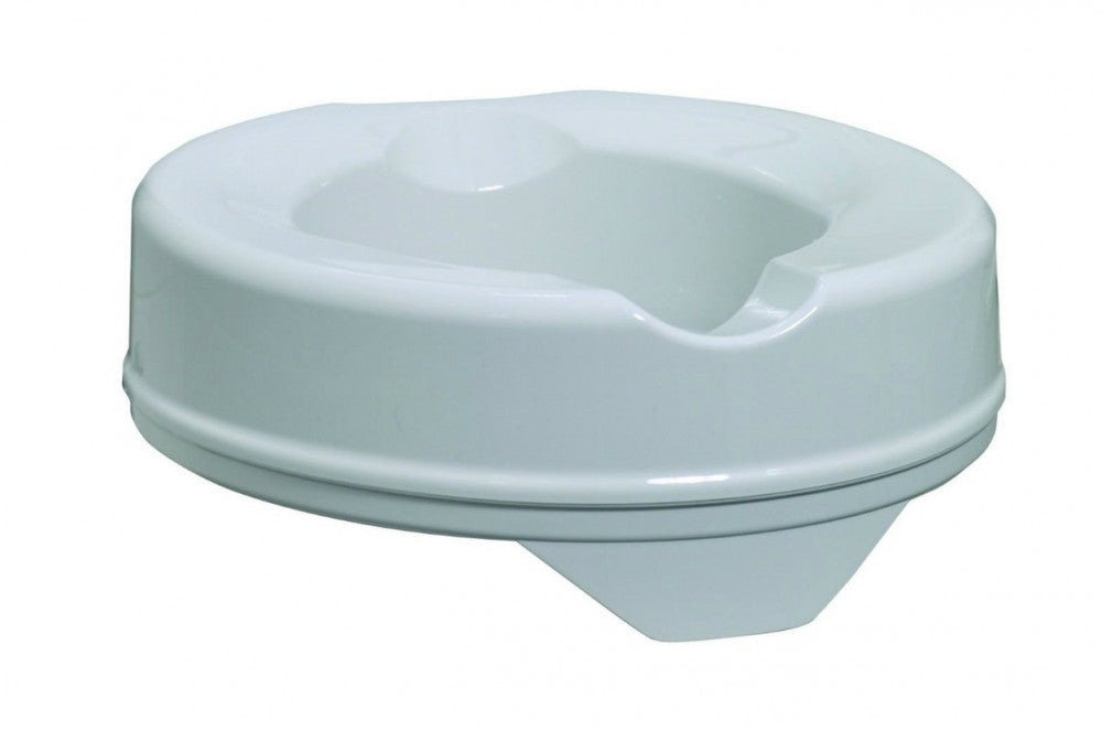 shows the prima raised toilet seat