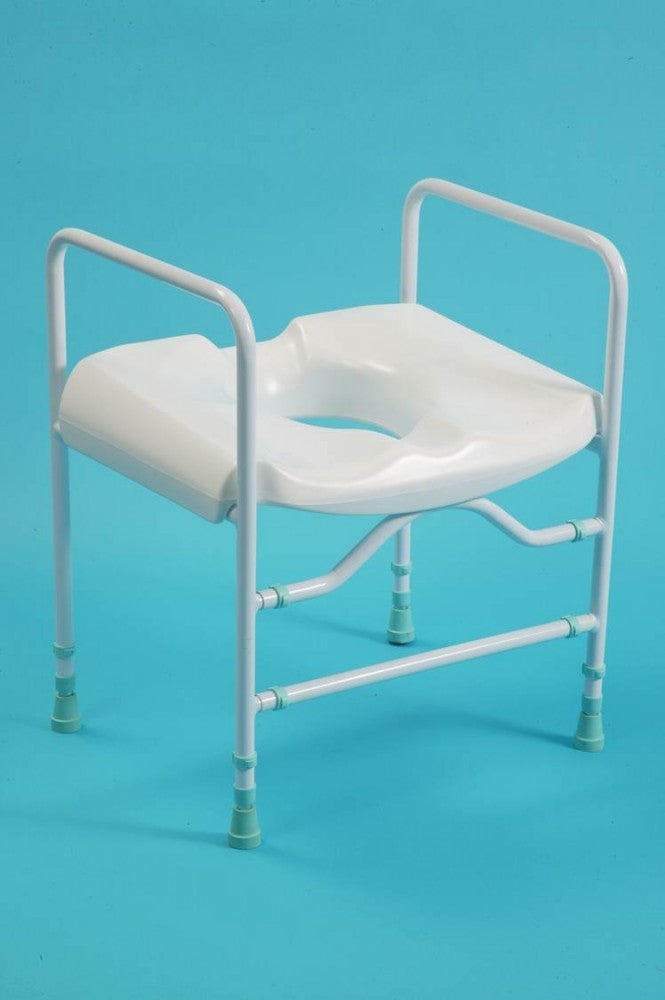 the image shows the prima toilet surround and frame with seat