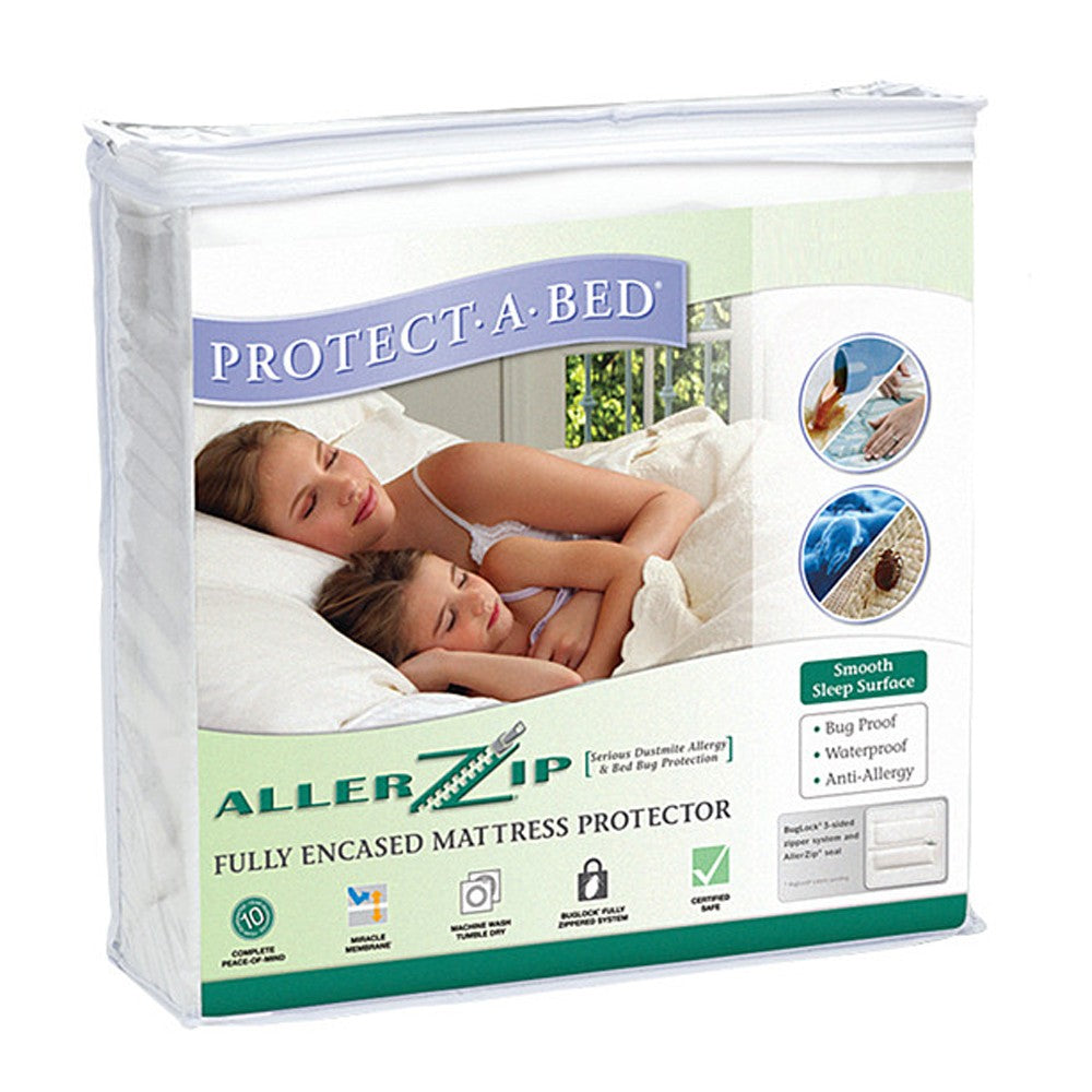 Protect-A-Bed AllerZip ME Waterproof Bed Bug Resistant Zippered Mattress  Protector Mattress Protector Case Pack & Reviews