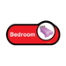 Find Bedroom Signs for Dementia - Red