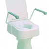 Raised-toilet-seat Raised toilet seat with arms and lid