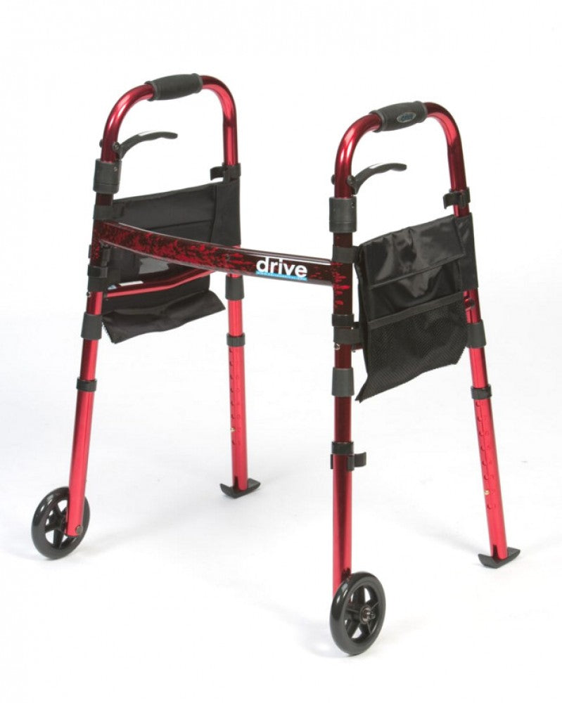 The red and black Ready Set Go Walking Frame