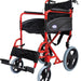 The Red Compact Transport Aluminium Wheelchair