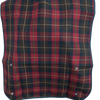 The dark red tartan homecraft economy bib