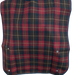 The dark red tartan homecraft economy bib