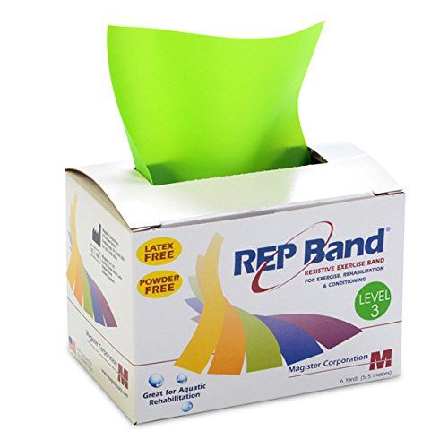 The green coloured REP Resistive Exercise Bands