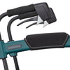 shows the handles and brakes on a rollz motion performance rollator