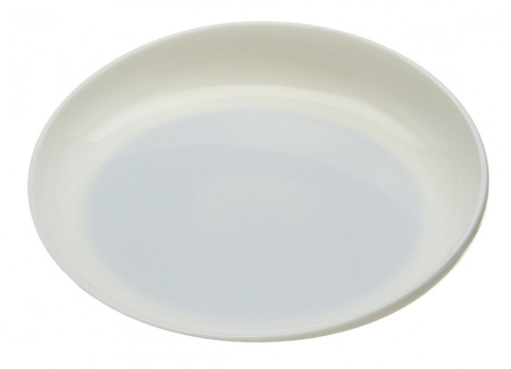 shows the round scoop dish in ivory