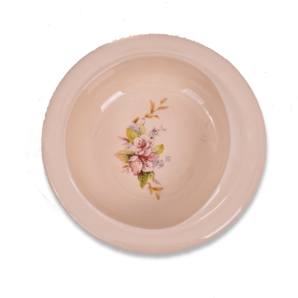 Blossom Patterned Bowl with Lip