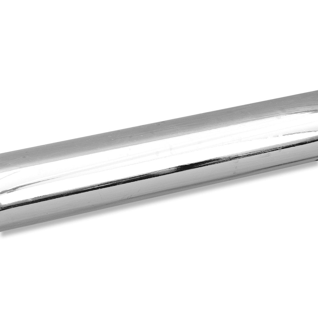 Curve-Ended Chrome Grab Bar - Mobility Straight Wall Bar - 11