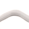 the curved section of the white angled grab rail