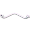 White Angled Grab Bar - Mobility L-Shaped Grab Bars Rails - 17