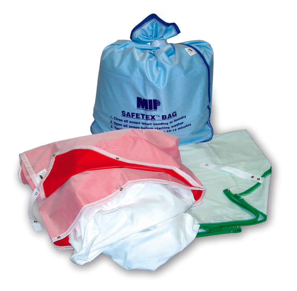 the image shows Safetex Laundry Bags in all 3 available colours