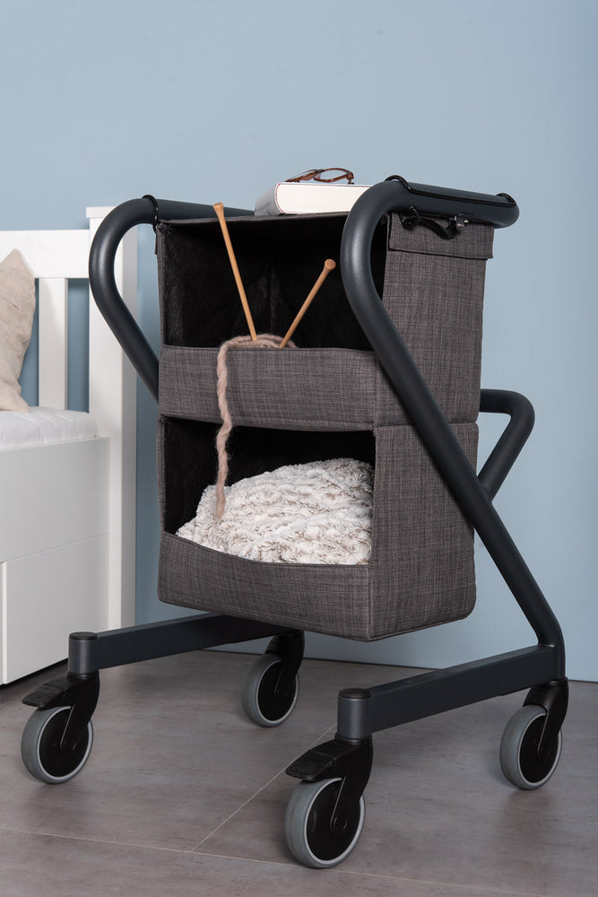 The image shows the SALJOL Bedside Cabinet for the Page Indoor Rollator