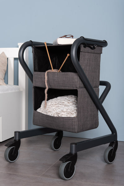 The image shows the SALJOL Bedside Cabinet for the Page Indoor Rollator