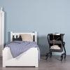 The image shows the SALJOL Bedside Cabinet for Page Indoor Rollator beside a single bed