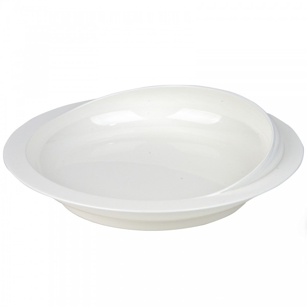 The scoop plate with suction cup base in white