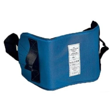 The blue and black handling sling