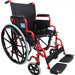 Self-Propelled-Steel-Wheelchair Red