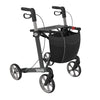 Server rollator in sober grey, front view