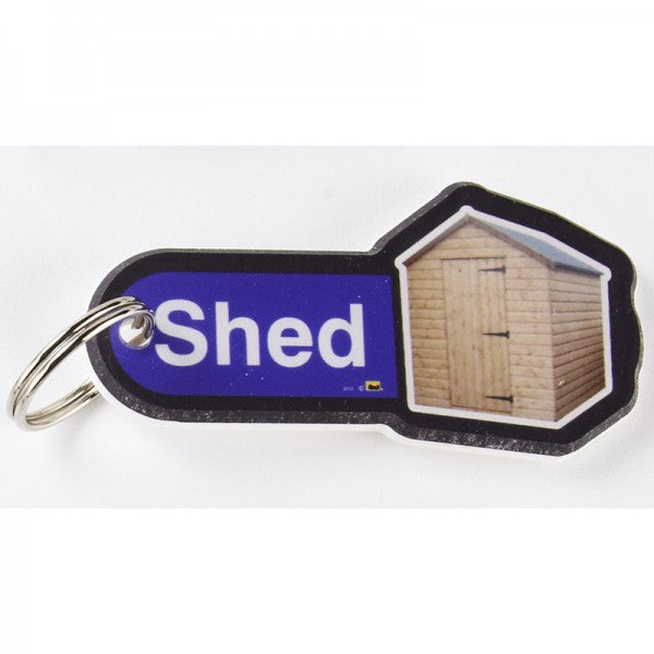 Dementia Friendly Key Fobs - Shed, Blue