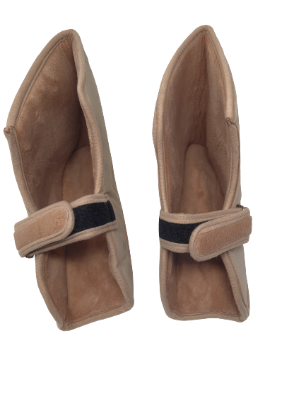 Fleece Open Slippers - Coral Fleece