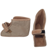 Fleece Open Slippers - Coral Fleece
