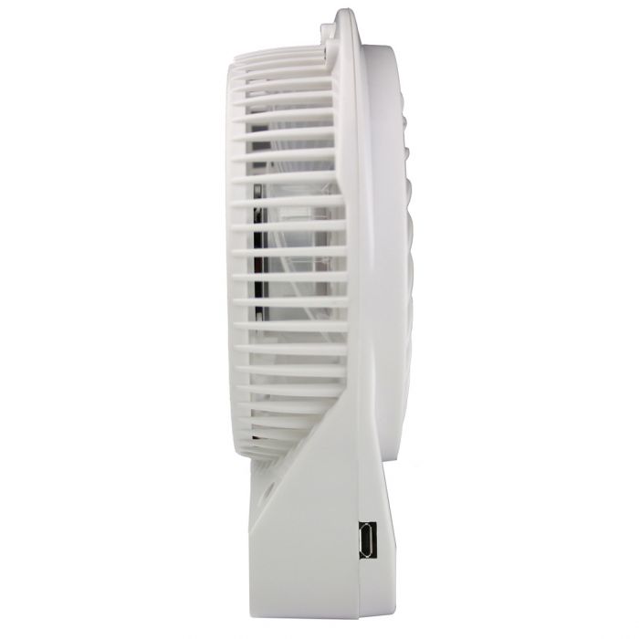 the image shows the side view of the small but mighty fan from lifemax