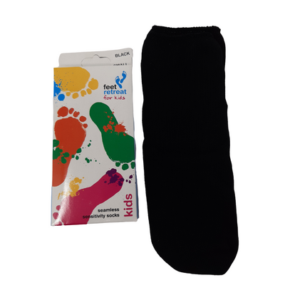 Feet Retreat Ankle Sock for Kids Black Children's Socks