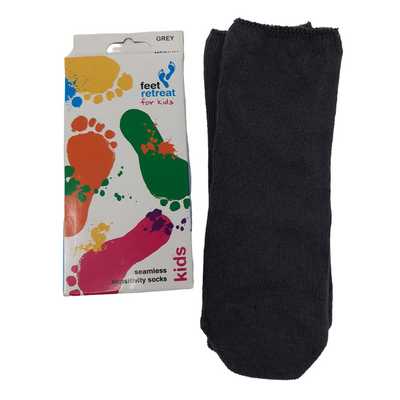 Feet Retreat Ankle Socks for Kids in grey