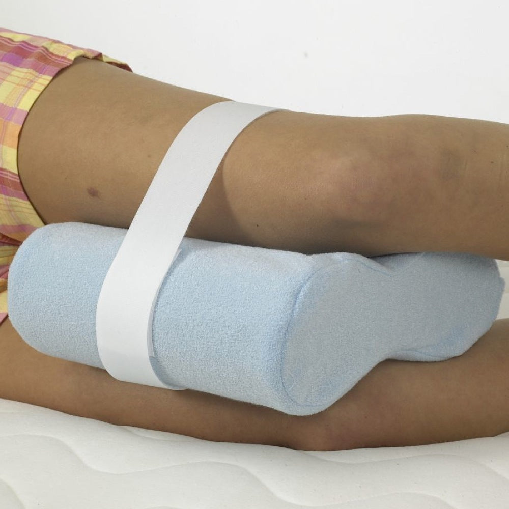 the image shows the harley original knee support in blue