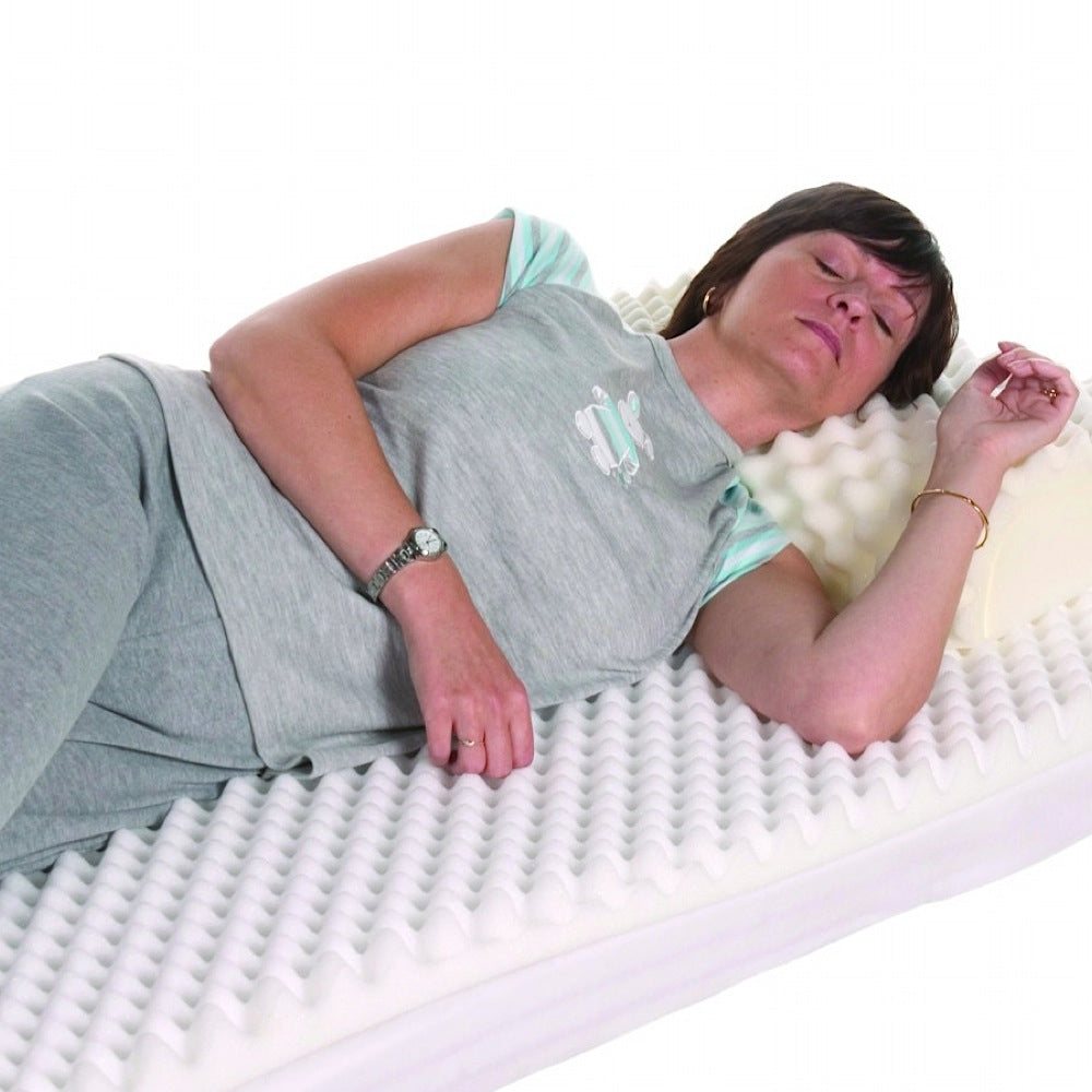 the image shows the harley ripple mattress topper without a cover