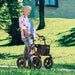 shows a woman using the Dietz Taima Rollator XC
