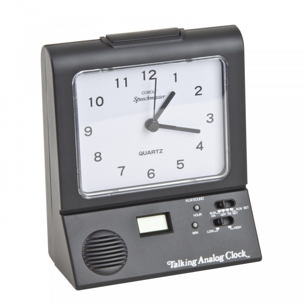 Speechmaster Talking Analog Clock - Black – Ability Superstore