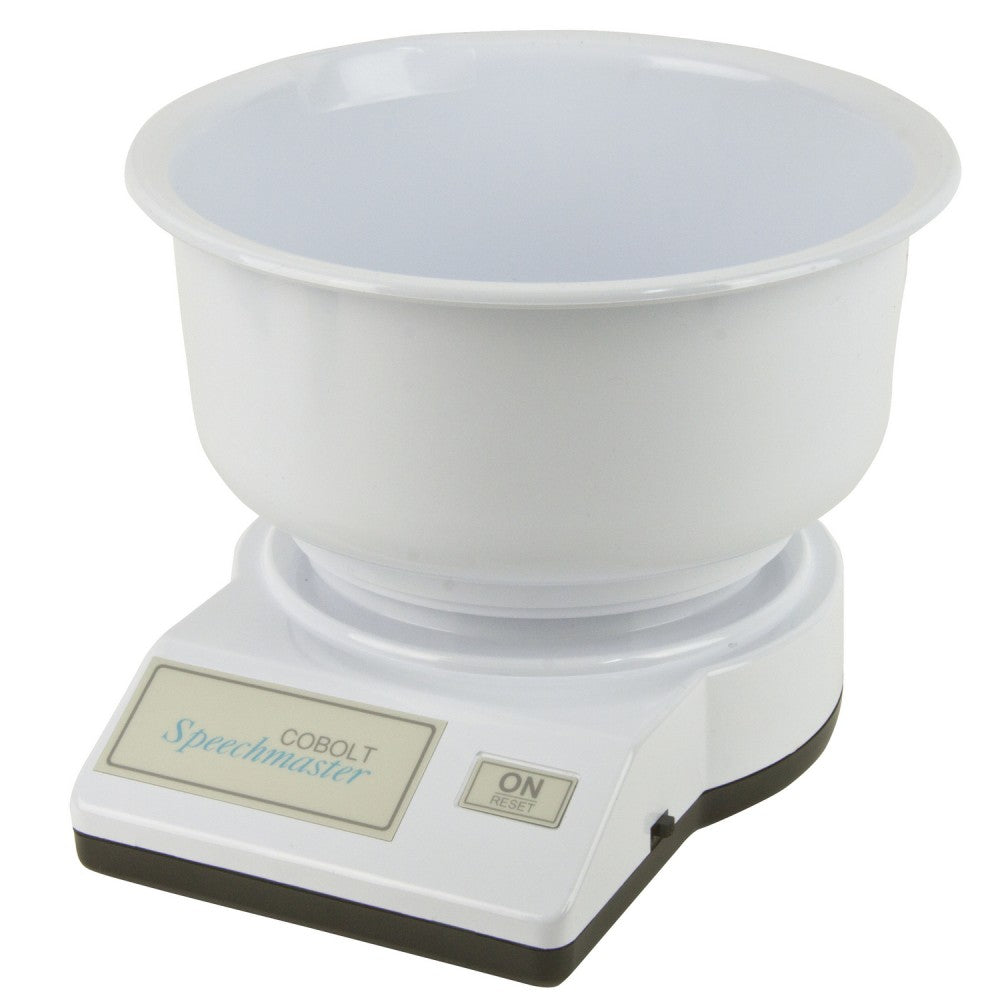 Cobolt Speechmaster Talking Kitchen Scale with bowl – Ability