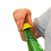 Someone using the yellow Tenura Anti Slip Bottle Opener