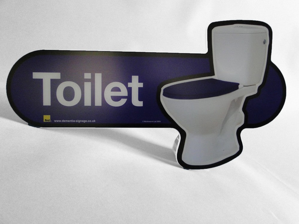 Toilet Door Signs - Blue