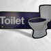 Toilet Door Signs - Blue