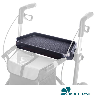 The image shows the SALJOL Carbon Rollator Tray accessory