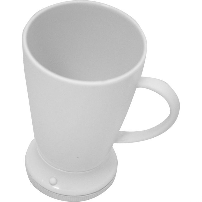 the image shows the button the self-stirring mug