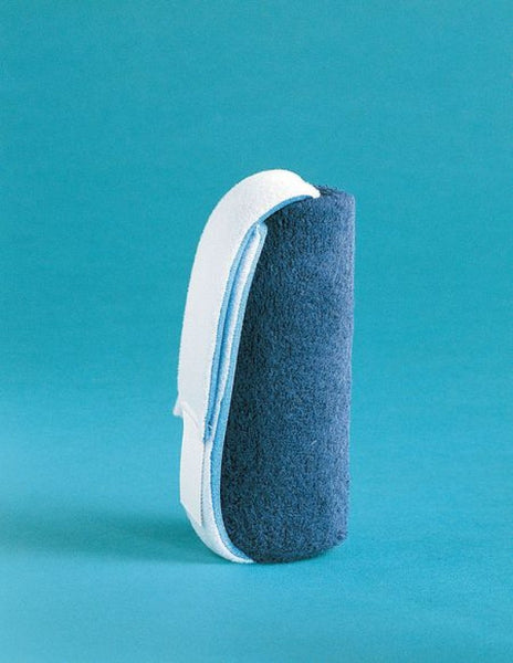 Terry-cloth-and-plastic-hand-cone Blue