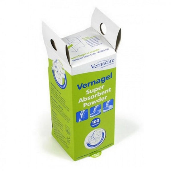the image shows the vernacare vernagel absorbent powder box