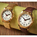 the gents and ladies gold talking calendar alarm watch