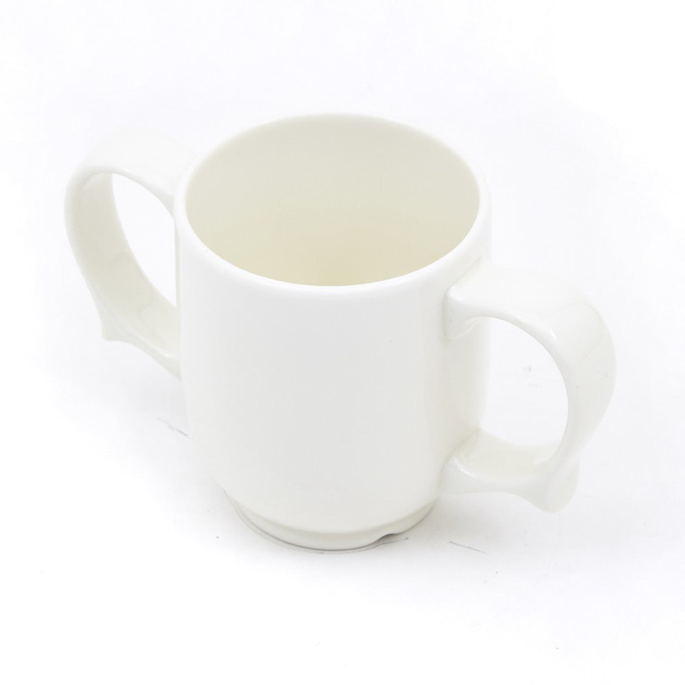 The White Wade Dignity Two Handled Mug