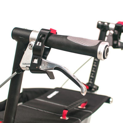 Photo of the brakes of the Trionic Rollator Walker 12